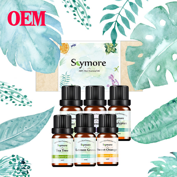 Single plant fragrance Massage Essential Oil OEM suit 6 piece 10ml