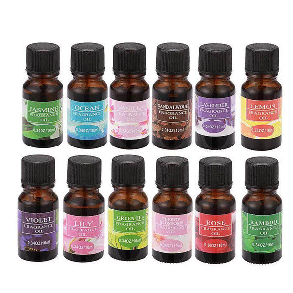 2019 Wholesale- 10ml/Bottle Pure Essential Oils Health Therapeutic Grade Aromatherapy