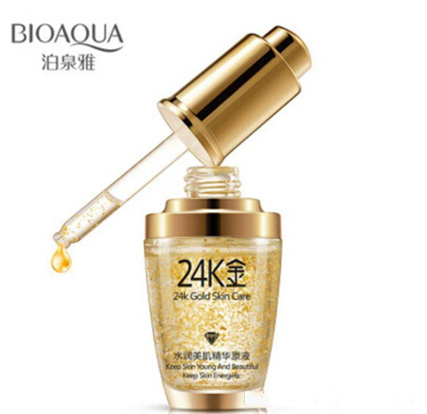 BIOAQUA 24K Gold Face Cream Moisturizing 24 K Gold Day Cream Hydrating 24K Gold Essence Serum For Women Face Skin Care