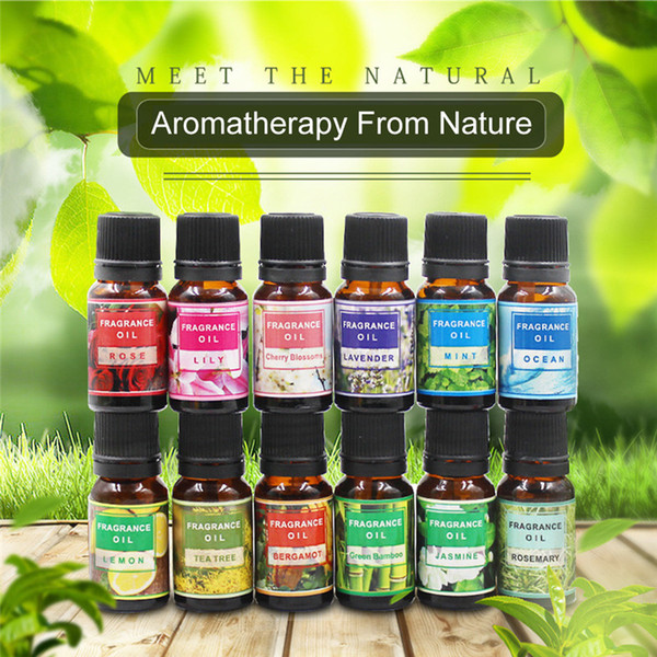 Drop Ship Essential Oils For Aromatherapy Diffusers Pure Essential Oils Organic Body Massage Relax 10ml Fragrance Oil Skin Care R0034