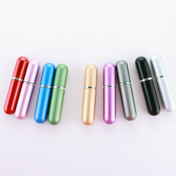 Tamax PF009 5ml Refillable Portable Mini Perfume Bottle &Traveler Aluminum Spray Atomizer Empty Perfumery Bottle 15 color Option DHL Free