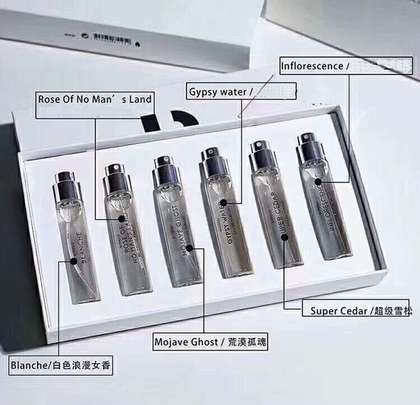 19SS new fashion perfume sample 6-piece perfume gift box with 6 different fragrances, 12ml free shipping per bottle