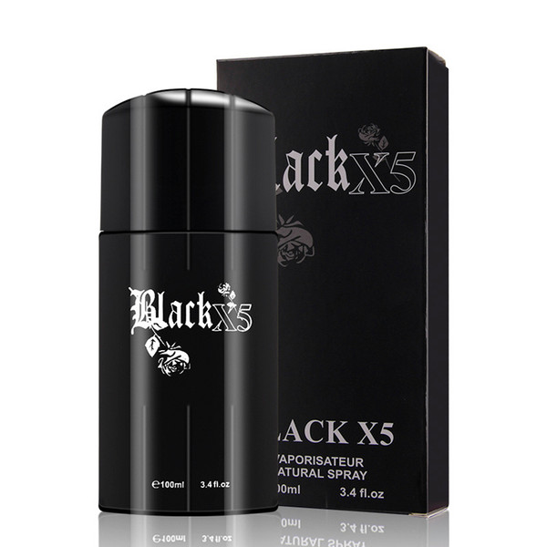 Black X5 Men's Cologne Perfume Long-lasting Woods Fragrance Man Dating Necessary Parfum Spray 100ml/3.4fl.oz