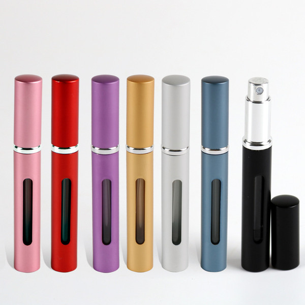 Tamax PF010 1PC 5ml 6 Colors Mini Portable Travel empty Refillable Perfume Atomizer Bottle Perfume Bottle For Spray Scent Pump Housing