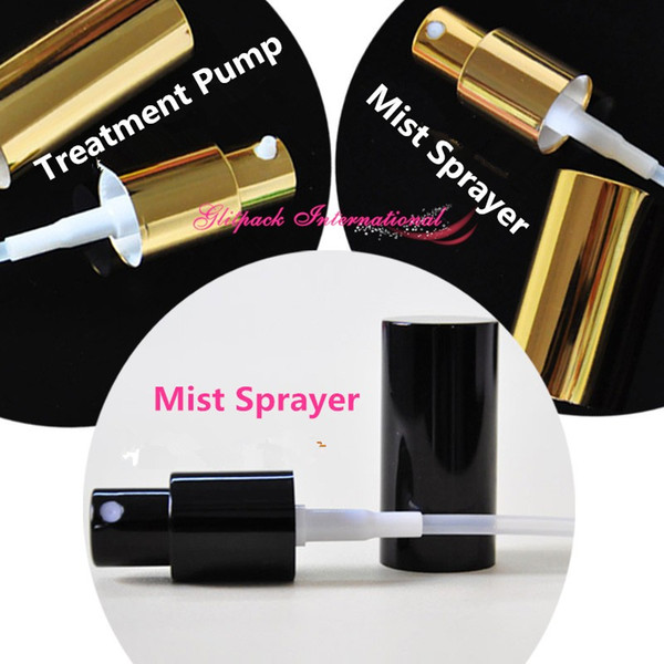 Black/Gold/Silver Perfume Spray Cap 5ml\10ml\15ml\20ml\30ml\50ml Perfume Bottle Mist Spray Pumps Treatment pump Metal Sprayer