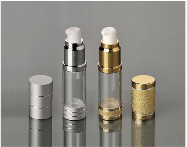 Wholesale OEM 15ml /0.5oz 100pcs Empty refillable Airless Lotion Treatment Pump Cosmetic Dispensing Bottles lotions, liquid PB184