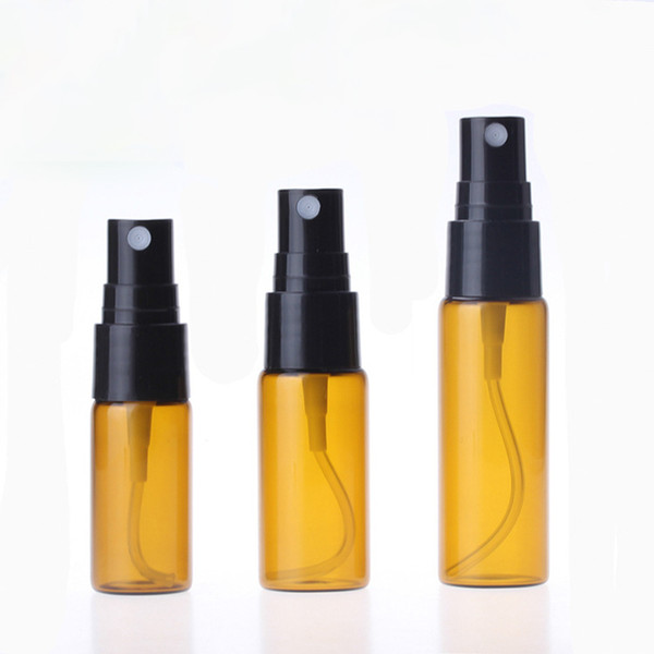 10ml 15ml 20ml Portable Mini Perfume Bottles Amber Perfume Atomizer Refillable Pump Spray Bottle For Fragrance Cosmetics Water Skin Care