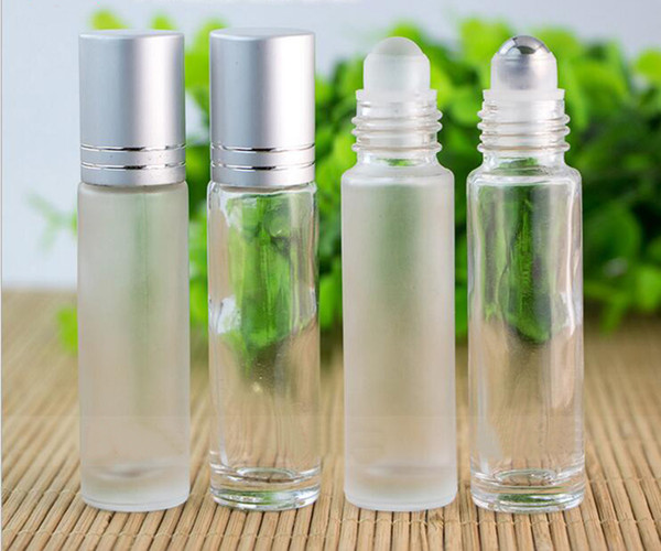 Wholesale 700pcs/lot Mini Glass Roll on Bottles With Stainless Steel Roller Balls Small Essential Oil Roll-on Sample Bottle