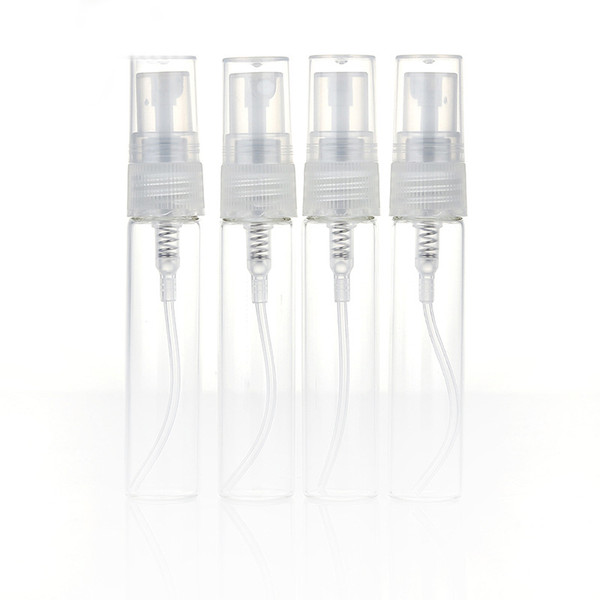 1000Pieces/Lot 10ML Mini Glass Perfume Bottle With Atomizer Empty Cosmetic Containers For Travel Spray Bottles