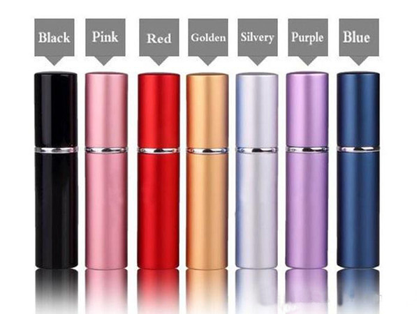 Hot Selling 5ml Mini Portable Refillable Perfume Aluminum Atomizer Spray Bottle &Traveler Empty Bottles For Cosmetics