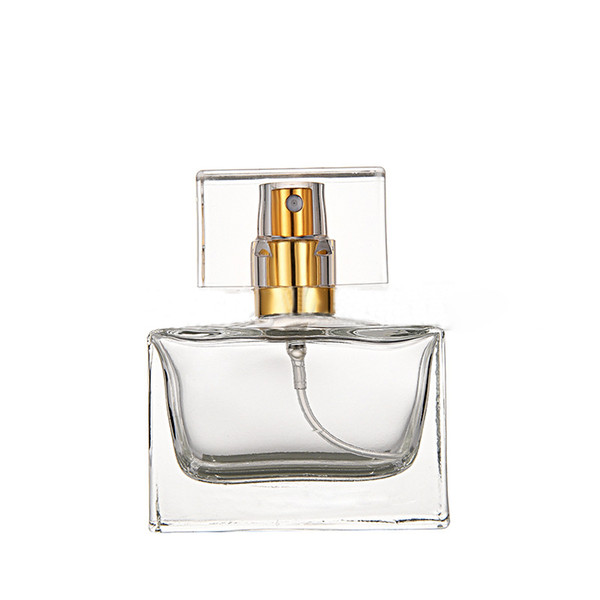 Top Selling Square 30ml Clear Empty Glass Perfume Bottle Wholesale Essential Oil Bottle Spray For Perfume Cosmetic Packing