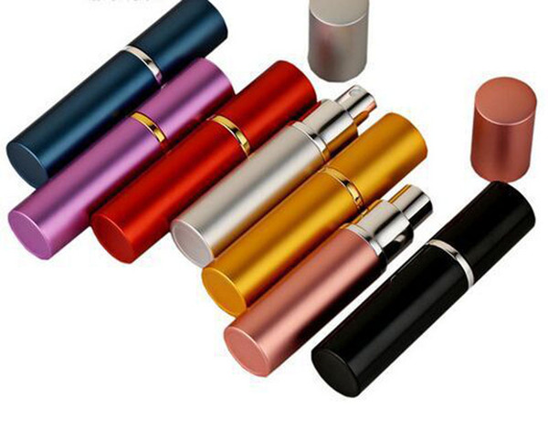 High Qaulity 5ml Refillable Portable Mini Perfume Bottle&Traveler Aluminum Spray Atomizer Empty Parfum Bottles DHL Free Shipping