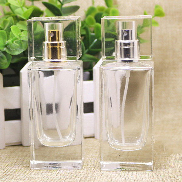 Hot Selling USA UK 50ML Glass Perfume Spray Bottles Portable Transparent Refillable travel Atomizer Spray Bottles BY DHL