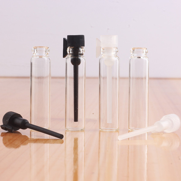 3000pcs/lot 1ml 2ml Mini Glass Sample Perfume Bottles Wholesale Empty Parfum Essential Oil Vials For Traveler