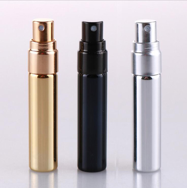 3 Colors 5ml Portable Travel Spray Bottle Mini Aluminum Refillable Perfume Bottles 5ml Small Perfume Bottles Wholesale