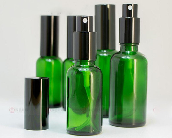 Wholesale Price 10ml 15ml 20ml 30ml 50ml 100ml Glass Perfume Bottles Portable Travel Perfume Atomizer Bottle Green Spray Perfume Pump