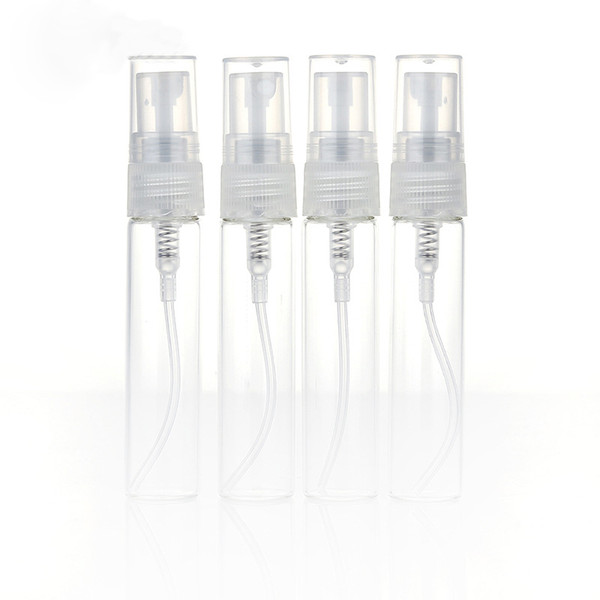 Hot Market 5ML Transparent Glass Spray Bottle Perfume Atomizer Mini Sample Test Tube Bottle Small Glass Vials 1000pcs/lot