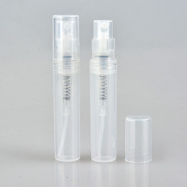 Hot Selling 3000pcs/lot 3ml Small Plastic Perfume Spray Empty Bottles Cosmetic Containers Mini Spray Bottle In Stocks