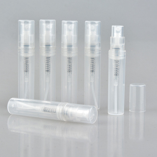 3ml Transparent Mini Perfume Bottles Empty Plastic Sprayer Bottle Perfume Sample Vials 3ml DHL Free Shipping