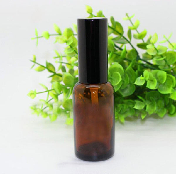 Best Seller 30ml Empty Amber Glass Bottles Essential Oil Mist Spray Containers For Makeup Atomizer Dispenser Refillable Bottles