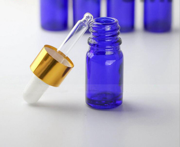 DHL Free 5ml Mini Empty Glass Dropper Bottles Portable Aromatherapy Esstenial Oil Bottle With Glass Eye Dropper