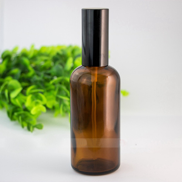 280PCS/LOT 100ml Amber Empty Spray Bottle Glass Sprayer Bottles Perfume Containers Refillable Cosmetic Atomizer For Tarvel Gift