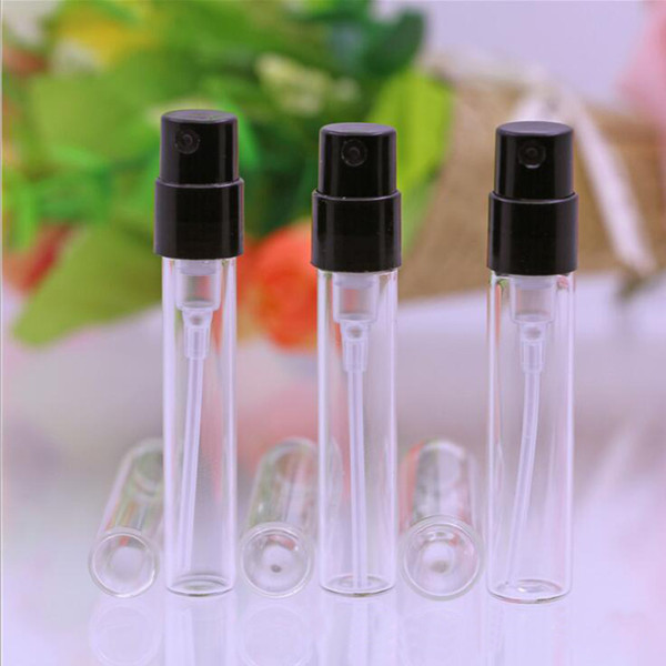 2ml Mini Glass Perfume Vials, 2ml Glass Bottle, Refillable Sample Bottles Small Atomizer Spray Vial Containe