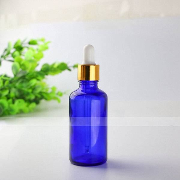 30ml Blue Glass Liquid Pipette Bottles Wholesale With Eye Dropper Drop Aromatherapy Essential Oil Refillable Bottles
