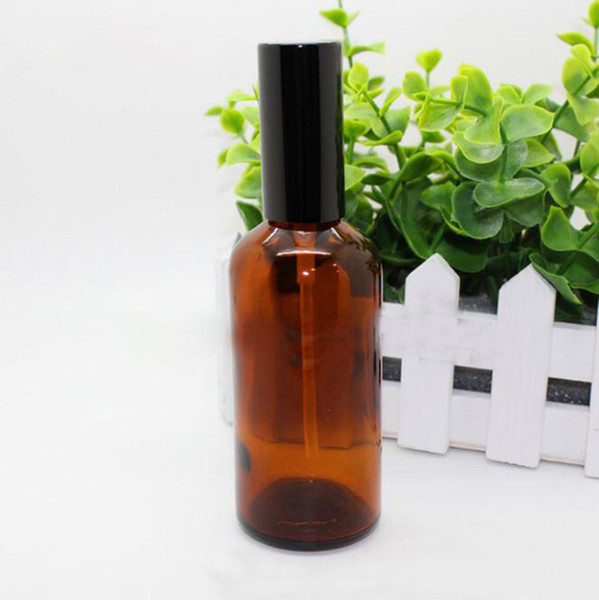 Wholesale Price 100ml Portable Refillable Travel Essential Oil Bottles Empty Amber Spray Bottles 100ml For Perfume DHL Free