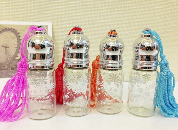 Roller Ball Roll on Ball Refillable glass essence oil Perfume empty bottle + Free Pipette Dropper 5ML Wholesale BY DHL Free PB89