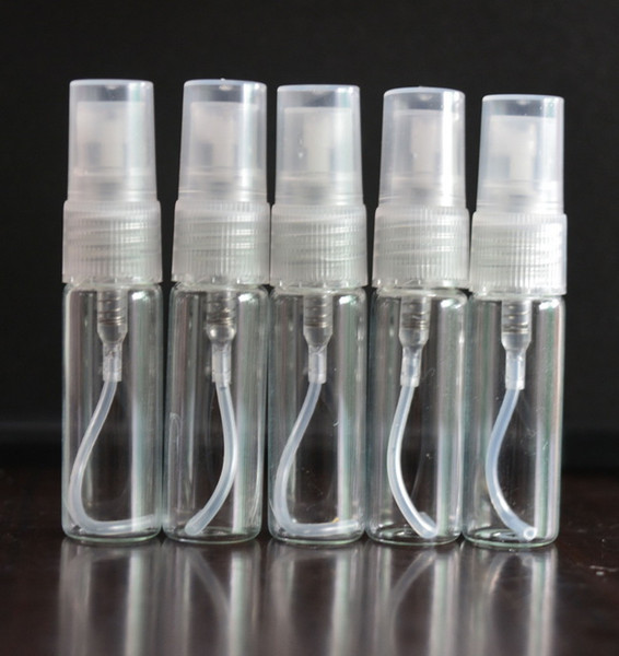Clear 5ml /10ml Atomizer Refillable Pump Spray Bottles Makeup Perfume Bottle Glass Aromatic Water Bottle Empty scent Bottle