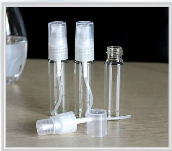Refillable 5ml 1/6oz Glass bottle Refillable Perfume Empty Bottle Atomizer Pump Spray Transparent Clear bottle for Travel