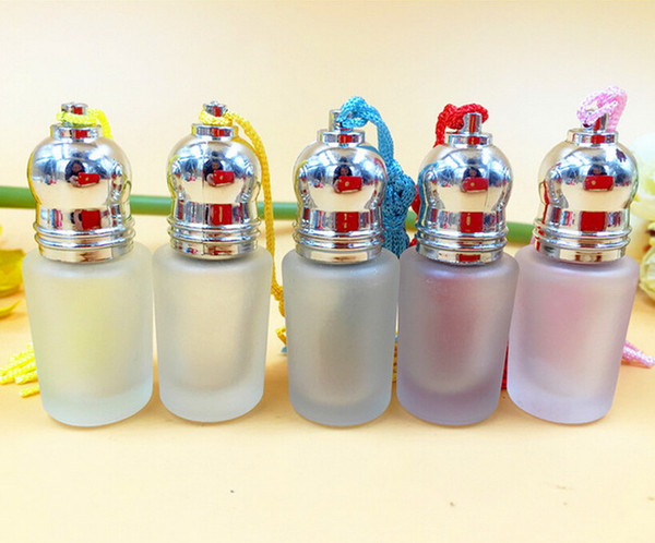 6ML essence oil Roller Ball Roll on Ball bottle Refillable matte glass Perfume empty bottle + Free Dropper BY DHL Free Shipping Wholesale