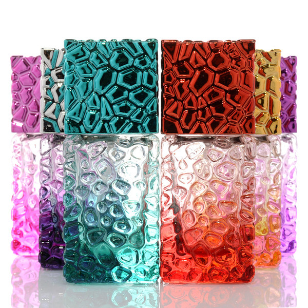 25ml Atomizer Refillable Pump Spray Bottles Makeup Perfume Bottle Glass Aromatic Water Thick Bottle Empty scent Bottle Travel Must Colorful