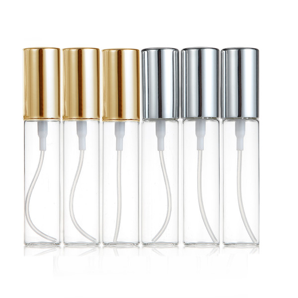 Factory Price 5ML/10ml metal Aluminum Empty Glass Perfume Refillable Bottle Spray Perfume Atomizers Bottles DHL/Fedex free ship