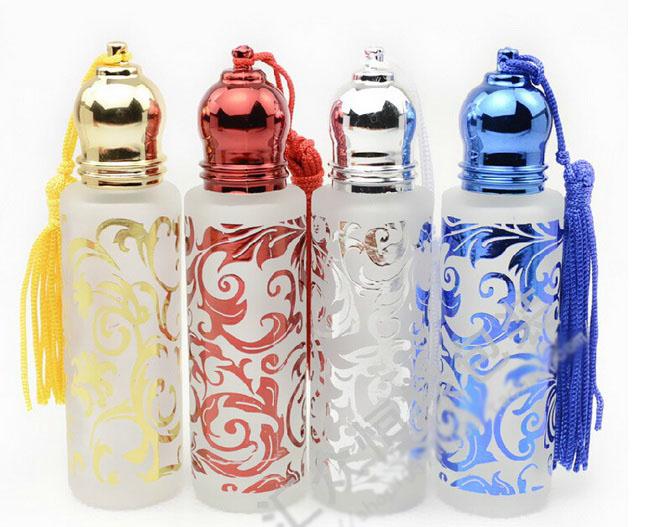 New Arrival 10ML Roller Ball Roll On Ball Refillable Glass Essence Oil Perfume Empty Bottle DHL Free PB059