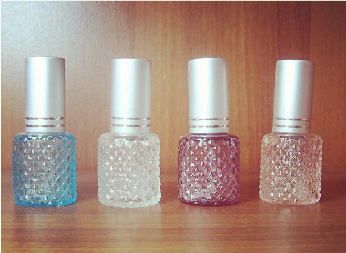 8ML Perfume Bottle Travel Scent Atomizer Spray Refillable Empty Makeup Aftershave Colored Glass Bottle Best Gifts HK Post Free 10PCS Wholesa