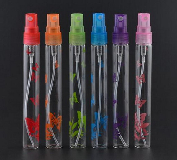 Factory Price 10ml New Style 6 Colors Mini Refillable Portable Perfume Bottle&Glass Empty Spray Printing Bottle