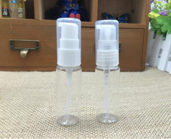 Factory Price Lotion Bottle Happy Store Travel Reusable Empty Lotion PumpTransparent Plastic Bottle 20ml 300Pcs/lot By DHL Free Shipping
