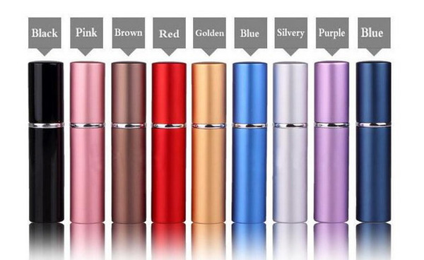 Factory Price 5ml Refillable Perfume Spray Bottle,Alumina and Glass Perfume Atomizer Bottle Spray (Colorful)