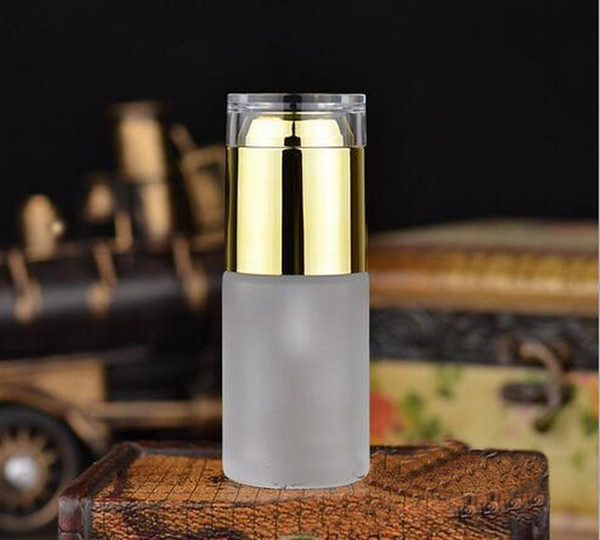 Lotion Bottle,30ML Frosted Glass Empty Pump Bottles Dispensers for Lotion Cream Oils And Other Cosmetics 50Pcs/lot By DHL Free Shipping