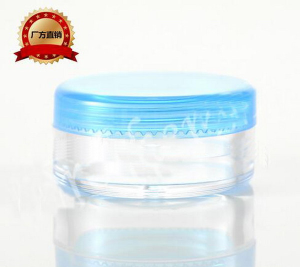 Cream bottle,Wholesale 3g/3ml Clear PET Cosmetic Sample Empty Refillable Container, Round Pot Screw Cap Lid,Portable Travel Bottle