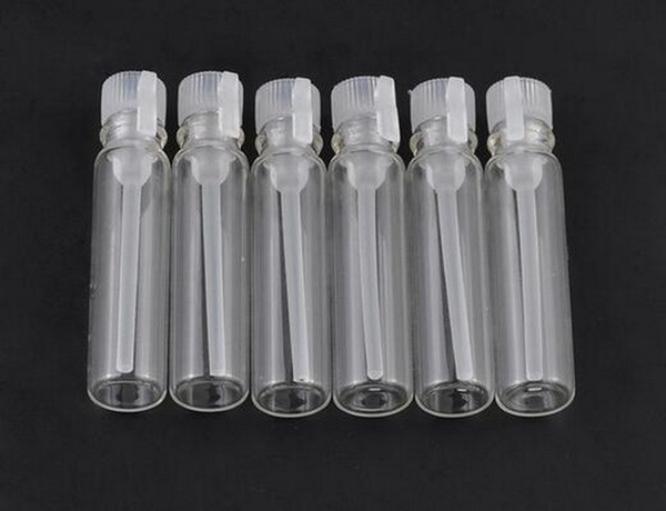 Factory Price 1ml Mini Glass Perfume Small Sample Perfume Bottle Empty Laboratory Liquid Fragrance Test Tube Trial Bottle