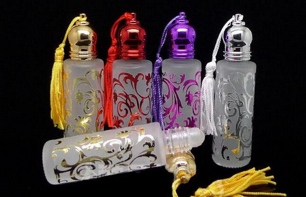 Factory Price 10ml tassels Ball point roll on print perfume bottles glass empty small perfume refillable bottle