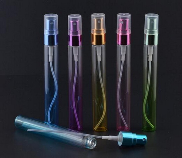 10ml Empty Colored Perfume Bottle,10ml Sprayer Bottle, Fragrance and Parfume Packaging Container 200Pcs/lot By DHL Free Shipping
