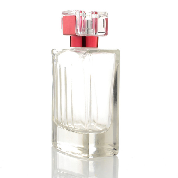 20Pcs/lot 100ml transparent glass empty bottle perfume bottle atomizer spray can be filled bottle spray box travel size portable