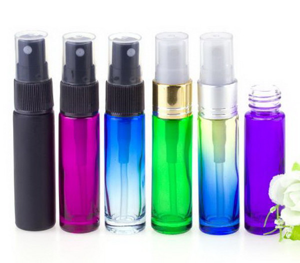 10ml Spray Bottle Colorful Travel Glass Empty Refillable Perfume Bottle Atomizer