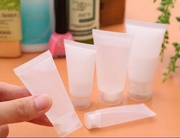 Factory Price 10ml Frosted Transparent Soft Empty Cosmetic Plastic Packing Bottle Container for Shower Gel BB Cream Pack 300Pcs/lot By DHL