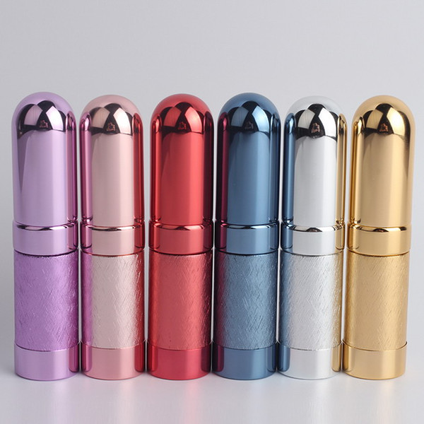 500PCS/LOT Perfume atomizer bottle 6ml travel refillable spray pump portable glass metal fragrance deodorant bottles container makeup tool