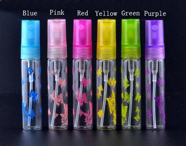 Factory Price 5ml Mini Refillable Portable Perfume Bottle&Glass Empty Spray Printing Bottle empty glass perfume bottles